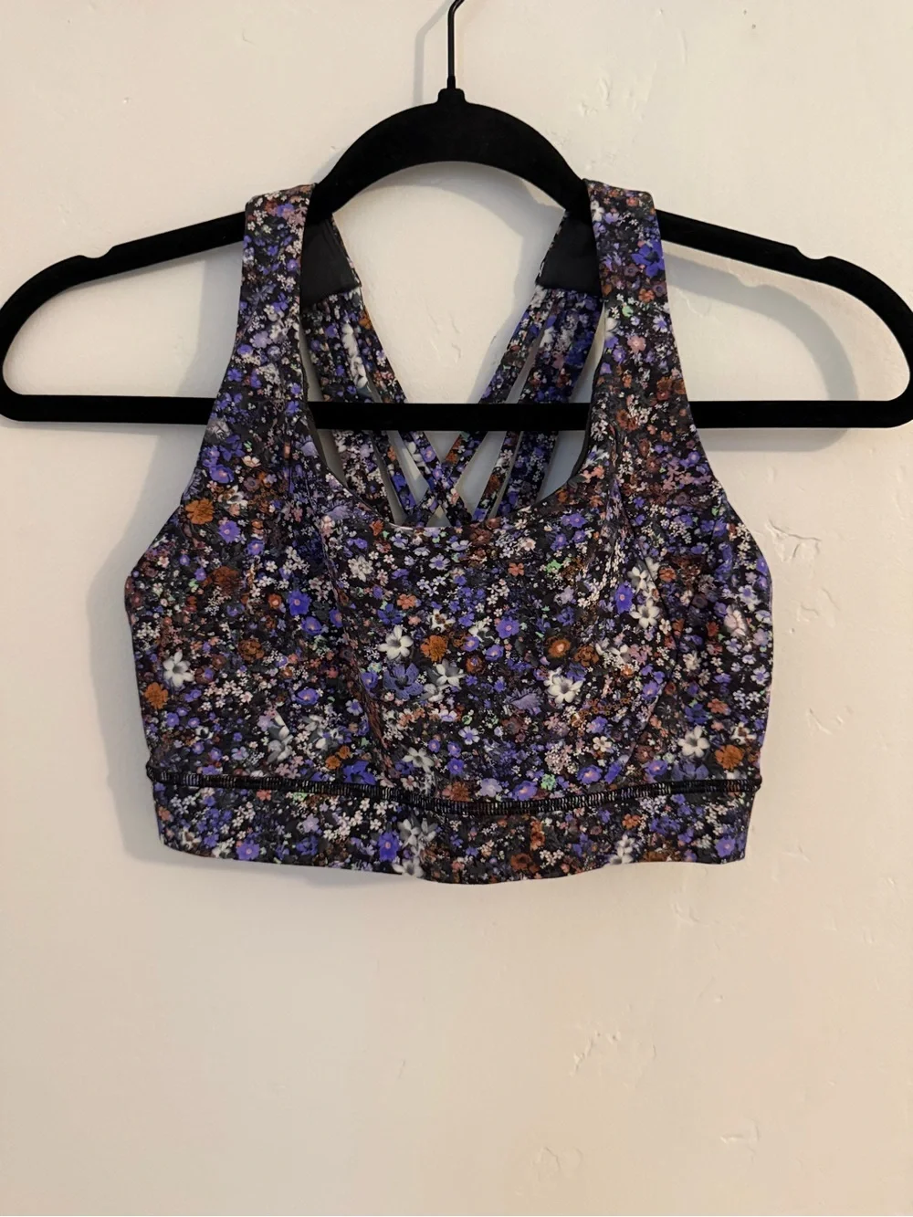 Lululemon Floral Print Sports Bra - Purple Multi